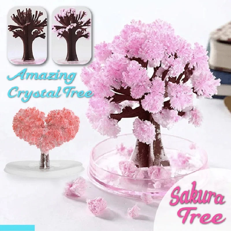 Paper Weight Crystal - Mini Magiczna Sakura Miniaturowa Drzewko DIY