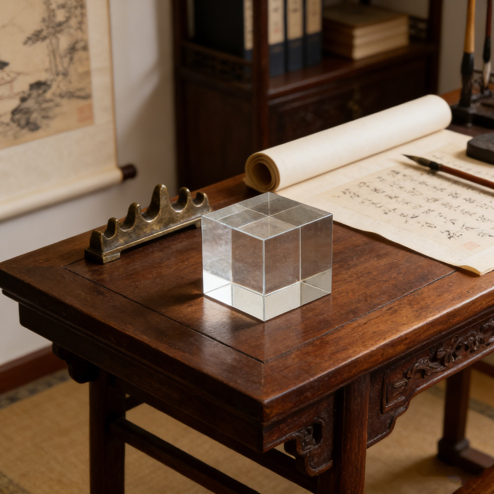 Ciężki, przezroczysty, kwadrat – Paper Weight Crystal recenzja i cena