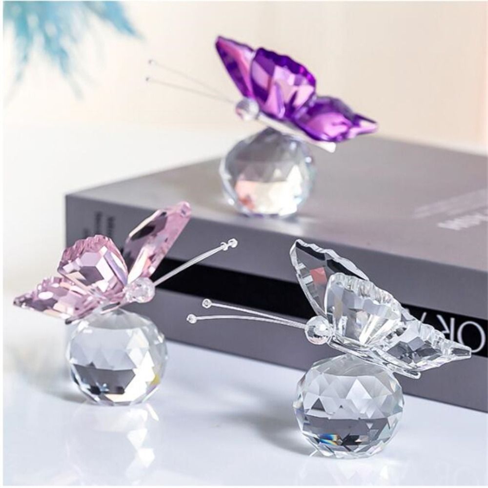Kryształowy motyl z kulką figu – Paper Weight Crystal recenzja i cena