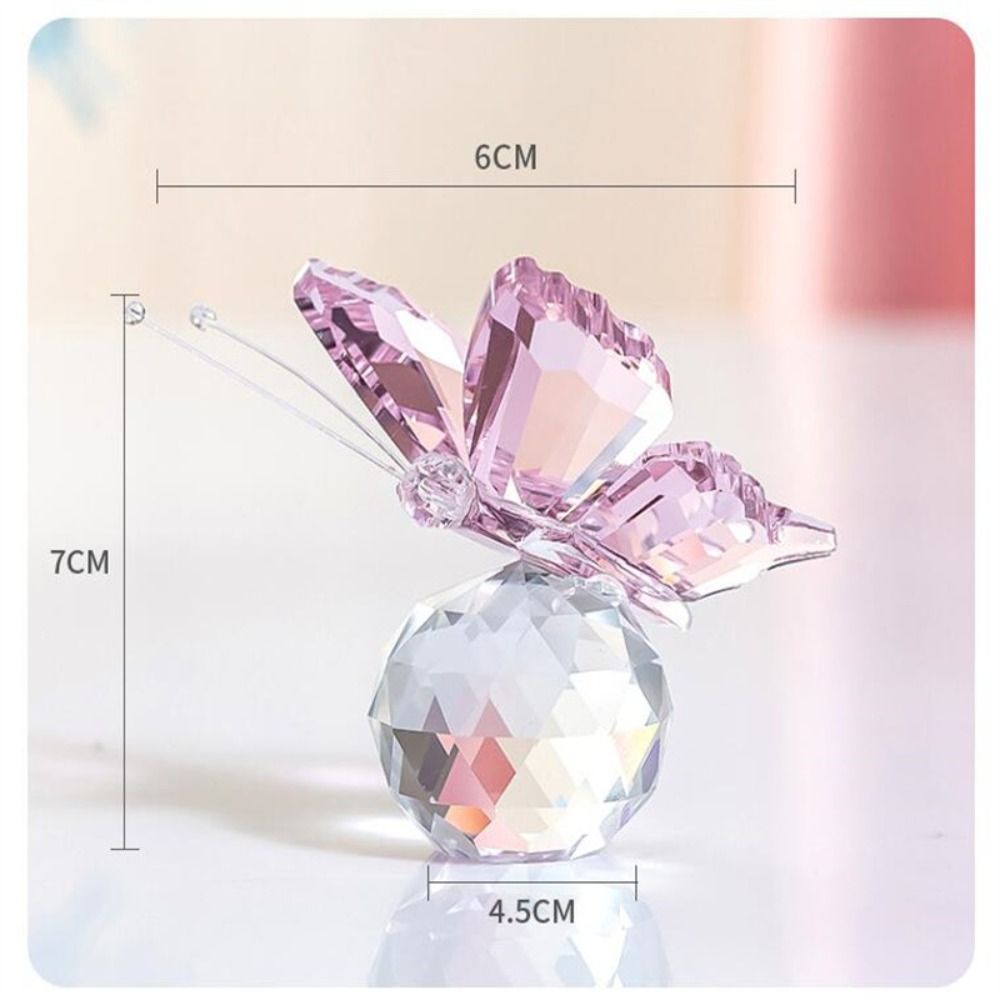 Kryształowy motyl z kulką figu – Paper Weight Crystal recenzja i cena