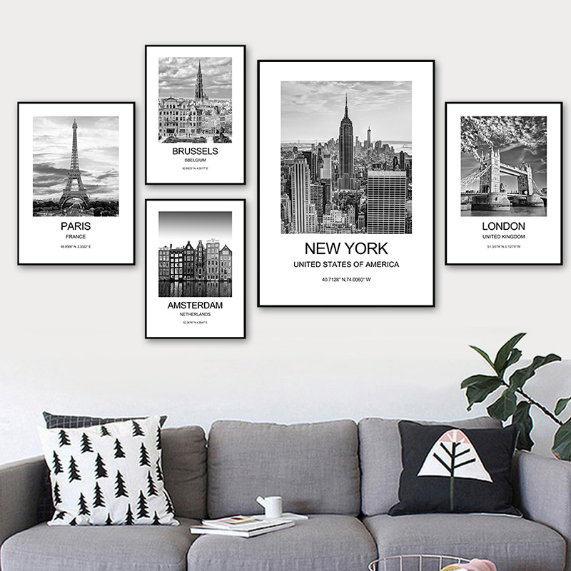Miasto plakat nowy jork londyn – Ink Blotter Paper recenzja i cena